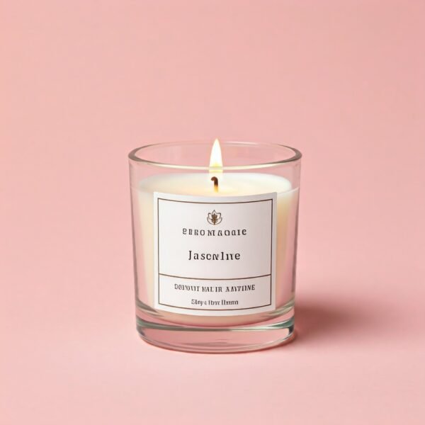 Jasmine floral fragrance candle