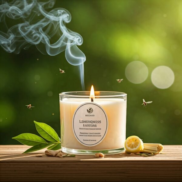 Lemongrass herbal fragrance candle