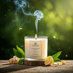 Lemongrass herbal fragrance candle
