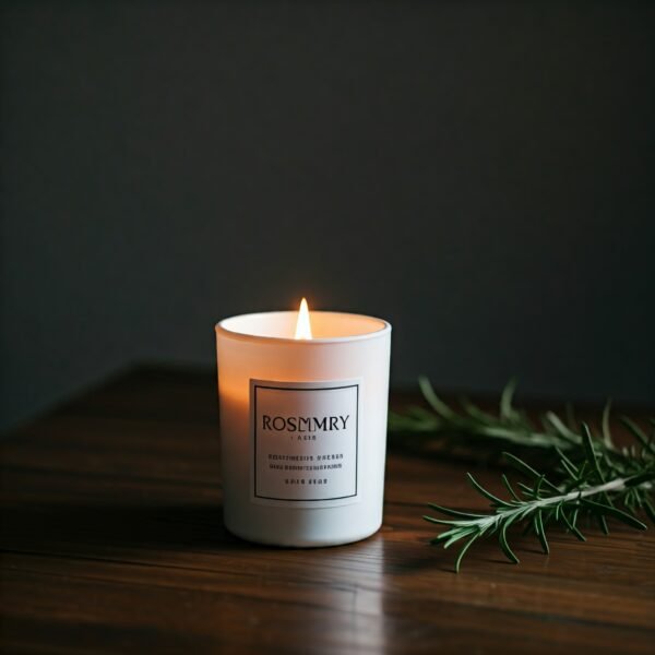Rosemary herbal fragrance candle