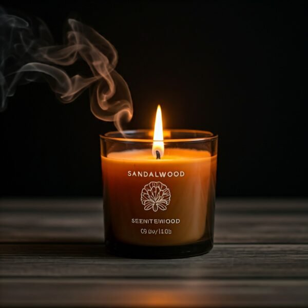 Sandalwood wood fragrance candle