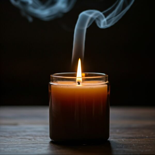 Sandalwood wood fragrance candle